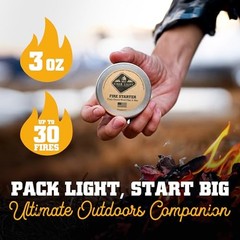 Fire Starter Kit – Natural Wood Fiber Tinder, Water-Resistant Fire Starters 3