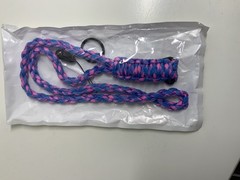 New Paracord Lanyard (New In Package) Pink And Blue