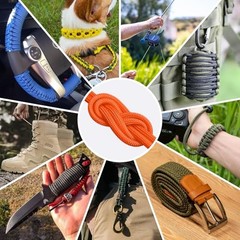 1200 Paracord Rope – 4.4mm 14 Strand Nylon Parachute Spool para 200 ft Orange