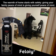Feloiy 16 oz. Bear Repellent Spray, 35 ft Range NEW EPA Approved