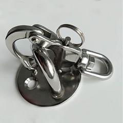 Swivel Eye Snap Shackle 3-1/2″ 316 Stainless Steel – 1200 LBS Load for Sailing