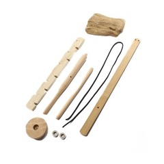 Outdoor Primitive Fire Starter Tool Wood Bow Drill Survival Friction Kit Study c