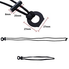 Fire Starter Survival Necklace with Ferro Rod, Striker, and Tinder Cord.