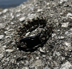 Black Buckle “Woods Camo” Paracord Bracelet