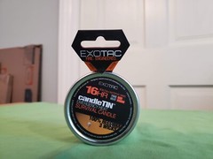 Exotac 16HR CandleTIN Large 3 Wick, Hot Burn Beeswax Survival Candle 4.2 oz.