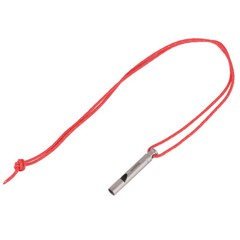 Titanium Safety Whistle W/ Cord Emergency Whistle for Kayak Rescue Signaling