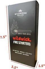 Wildwick Firestarters – Easy to Light, Odorless, Weatherproof & Long Burning