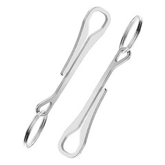 2Pcs Portable Keychain Buckle Stainless Steel Clips for Pockets and Bags