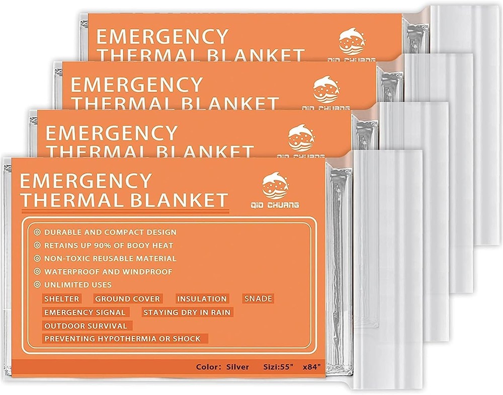 Emergency Thermal Blankets Mylar Survival Pack
