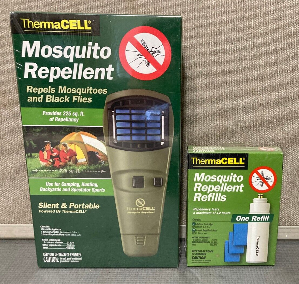 NEW Sealed ThermaCell MR-G Portable Mosquito Repellent + (1) Refill- Camping RV