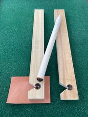 Bow Drill – Cedar Fire Board, Cottonwood Spindle, and Leather Coal Catcher