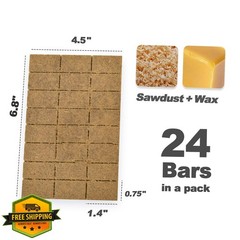 Stanbroil 24 pcs natural charcoal fire starters