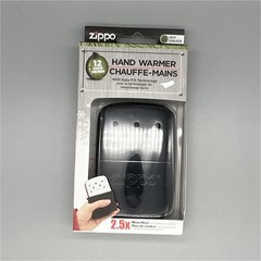 Zippo Hand Warmer Black Reusable Portable Lightweight 12 Hours