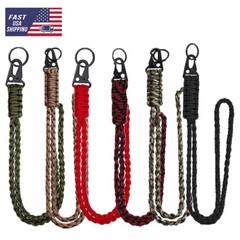 Heavy Duty Woven Umbrella Rope Neck Hanging Rope Keychain Outdoor Survival USA