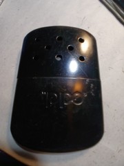 Zippo Hand Warmer Black Reusable Pocket Heater With Lid Pre-Owned