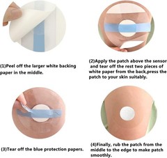 Waterproof Overpatches for Libre 3 – 50 Count, 14-Day Wear for Active Lifestyles