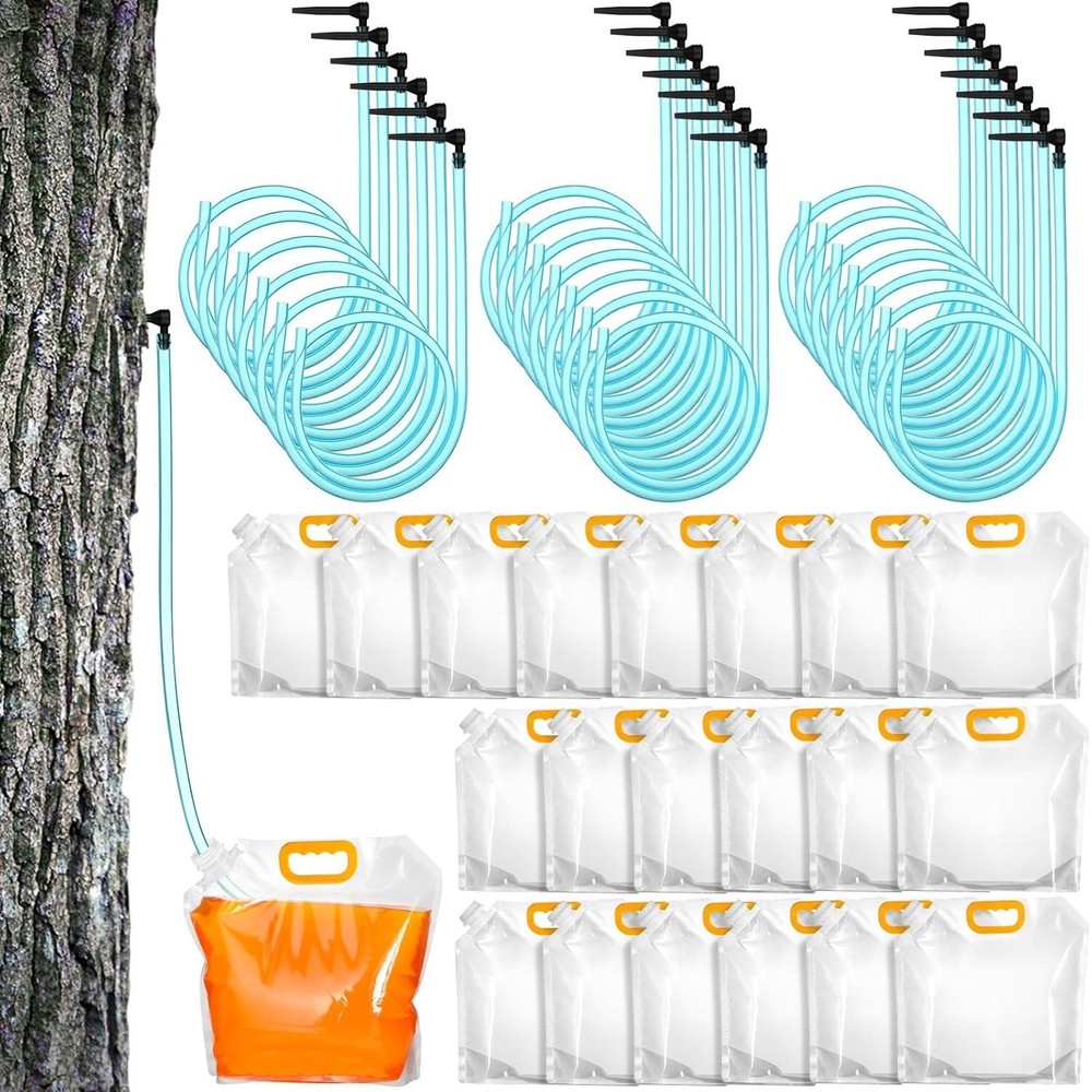 20 Sets Maple Syrup Tapping Kit Include 20 Taps 20 Pcs 3 Ft Tubing 20 Pcs 5l Bag