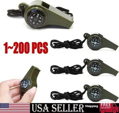 1-200 Very Loud Keychain Whistle for Survival, Sports, Hiking, Outdoor Activity