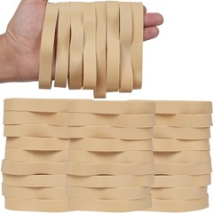 HAIDIBAO-Rubber Bands 40 Pcs Size#105 Big Wide Rubber Band Large Beige