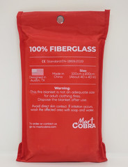 2 Pack Mart Cobra Fire Blanket for Home and Kitchen Safety Fiberglass 40” x 40”