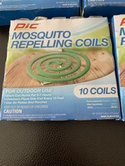 5 Pack Lot – PIC Mosquito Repelling Coils – 10 Coils Each – Model C-10-12 NIB