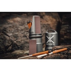 Exotac MATCHCAP XL Waterproof Match and Striker Case – Blaze Orange