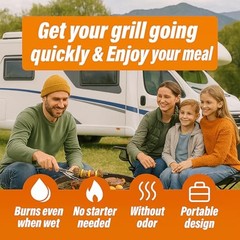 60 pcs Fire Starter – Natural Fire Starters for Campfires, 60 PSC Fire Starter