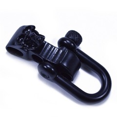 Black Metal Skull Shackles – Adjustable Hardware for Paracord Bracelets
