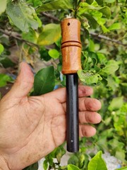 (20 mm) 13/16″ x 5 » ferrocerium rod exotic wood handle | Ferro rod | mischmetal