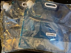 2 Reusable 10L Water Bags for Camping, Emergency, Survival, Hurricane