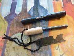 TactiCore Flashlight and Ferro Rod Firestarter, Survival, Camping, Hiking