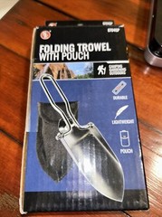 Mini Stainless Steel Folding Shovel Gardening Trowel W/ Carry Case NEW