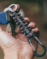 4 Pack llaveros de cuerda Paracord para exteriores supervivencia senderismo NEW!
