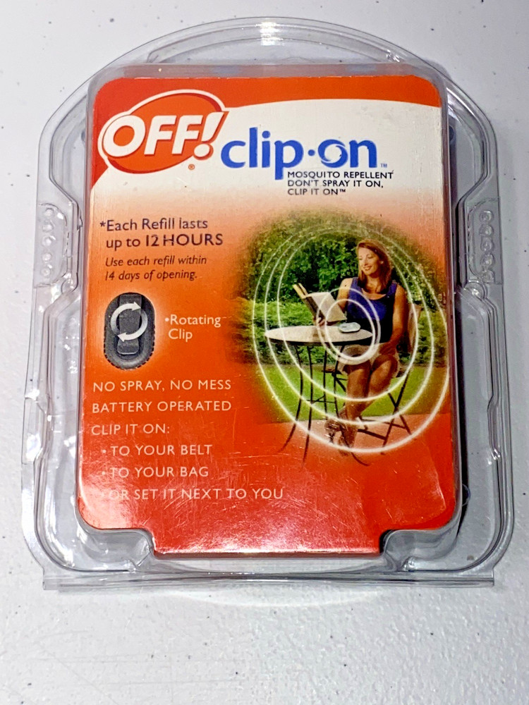 OFF Clip On Mosquito Repellent Fan and 1 Refill – Up to 12 Hour Protection – New