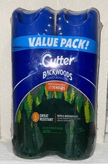 NEW Cutter Backwoods Insect Repellent Value Pack Repels For Up To 10 Hrs