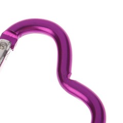 1Pc Heart-shaped Aluminum Alloy Carabiner Key Chain Clip Outdoor Keyring Hook