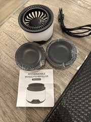 Mosquito Repellent Outdoor Patio, Rechargeable Mosquito Repeller with Plant-Base