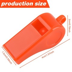 5 Pcs Loud Plastic Emergency Whistle with Lanyard for Outdoor Activities, Coa…