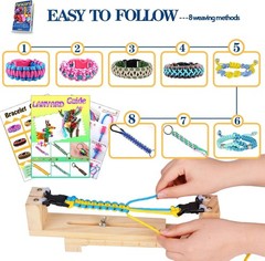 Paracord 550 Combo kit 24 Colors 10ft Paracord Rope W/ Instruction Multifunction