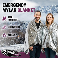Emergency Mylar Blanket Pack of 25 Lightweight Thermal Reflective Survival Blank