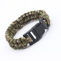 Outdoor Adjustable Paracord Survival emergency Rope Bracelet