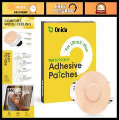 Freestyle Libre 3/Plus Adhesive Patches 20 Pack, Waterproof CGM Sensor Covers, N
