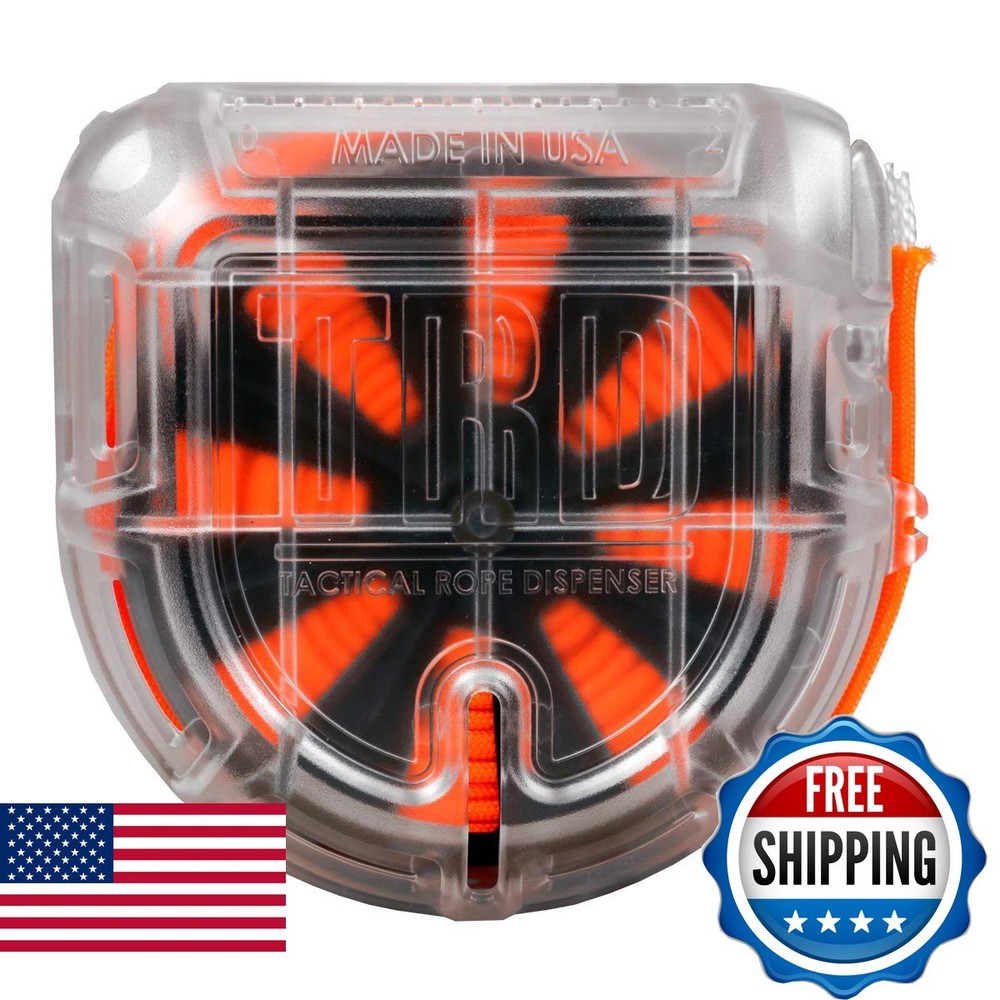 Atwood Rope MFG TRD Paracord Rope Dispenser 50ft Spool Clear