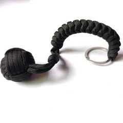 Paracord Monkey Fist Style Keychain Outdoor Hiking Accessory
