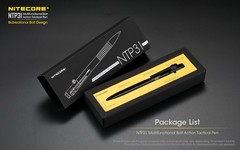 NITECORE NTP31 Pen Bolt Action Aluminum Alloy Tactical W/ Tungsten Glass Breaker