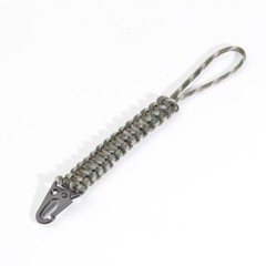 Tactical Lanyard Keychain Paracord Survival Kit Rock Climbing Carabiner Alloy