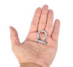 8x Bow Shackle Marine 304 Stainless Steel 5mm 3/16″ Clevis Boat Rigging Bracele