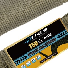 FISHLUND 50FT 750LB 4MM 11X Paracord Rope Nylon Parachute Cord