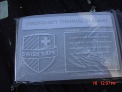 4 Pack Swiss Safe Emergency Mylar Blankets 52inch X 82inch