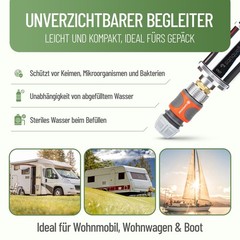 Water Filter Camping Motorhome, Caravan Explorer | Germ Barrier | Medical Tech…